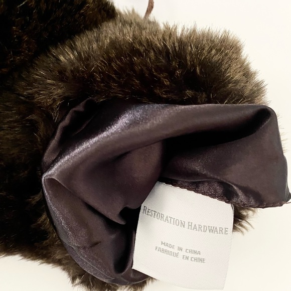 SOLD Restoration Hardware Lux Fur Wine Bag - Picture 5 of 7